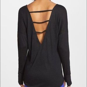 Zella Black Long Sleeve Tee